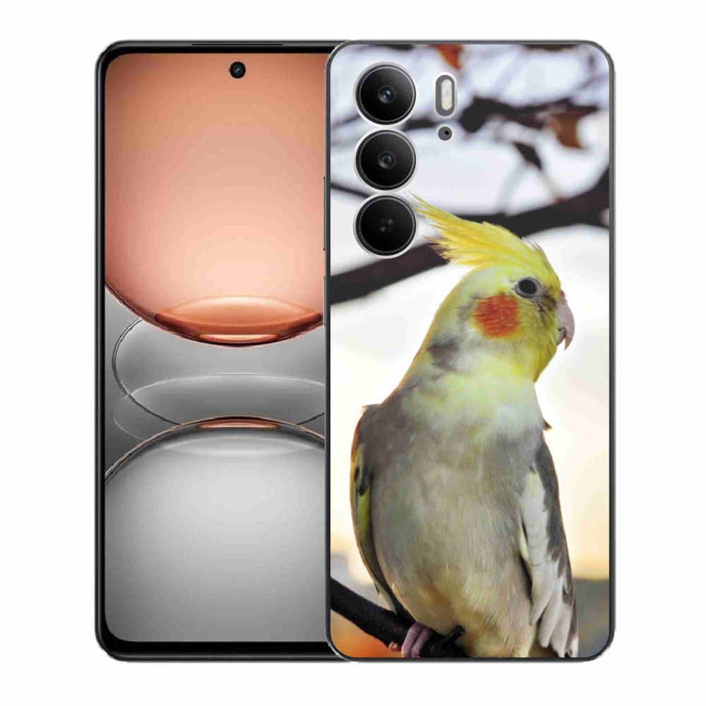 Gél borítás mmCase a Realme C75 készülékhez - papagáj korela