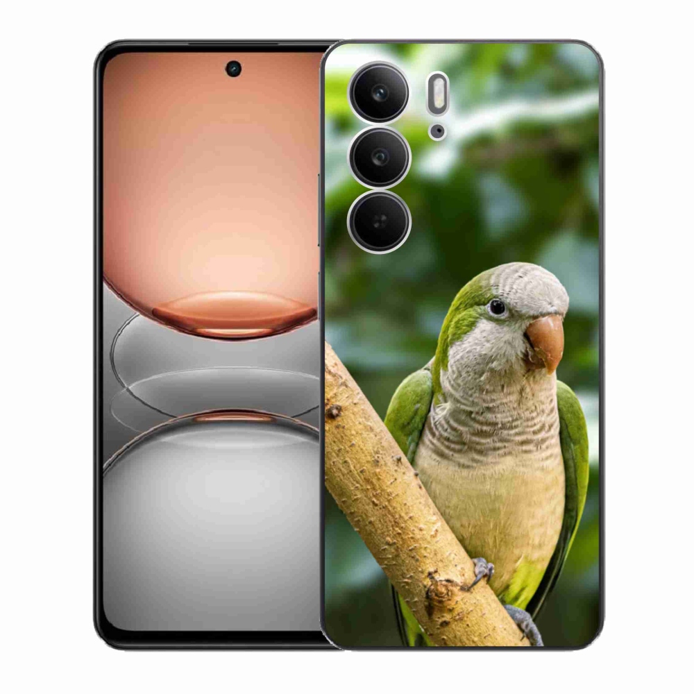 Zselés borítás mmCase a Realme C75 készülékhez - papagáj