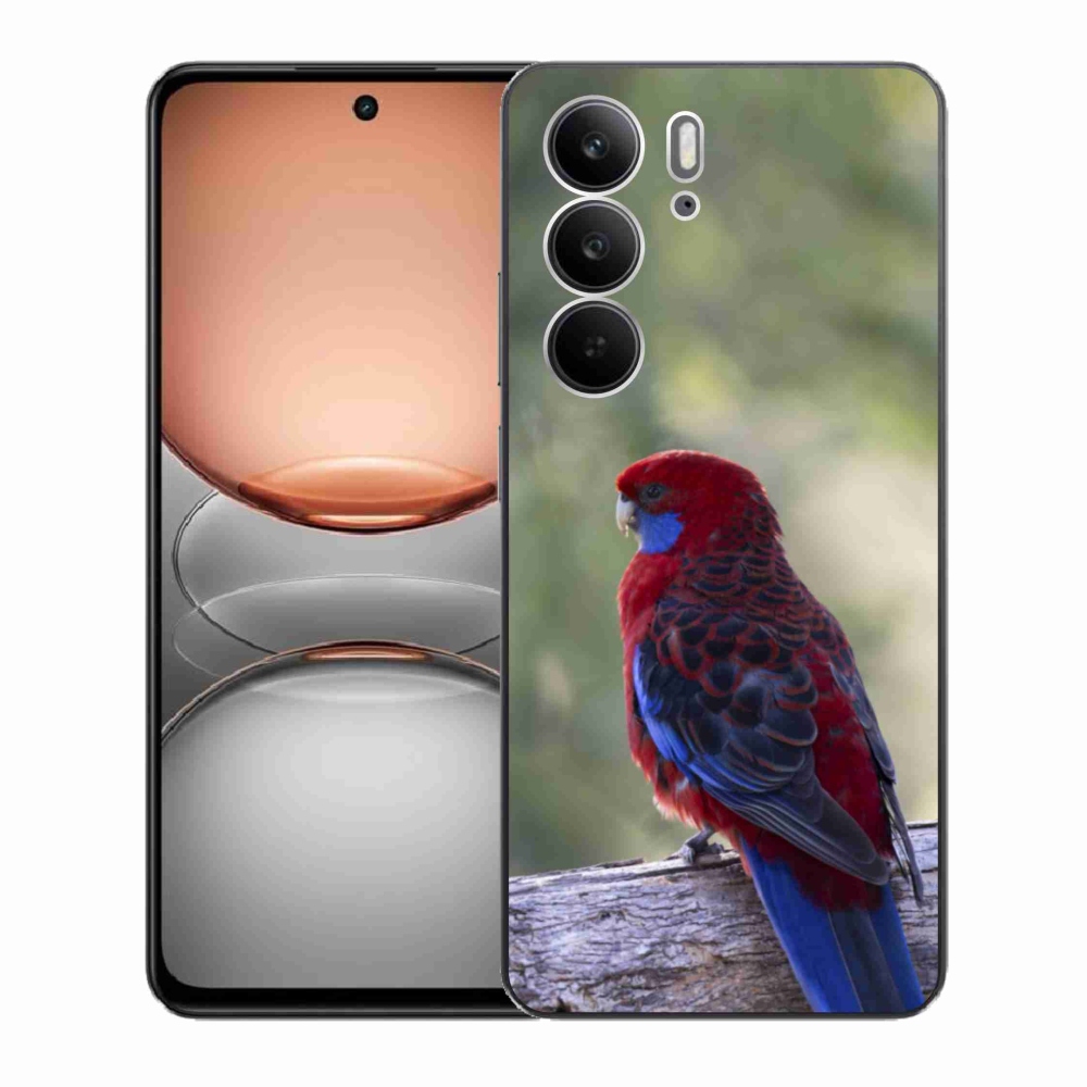 Zselés borítás mmCase a Realme C75 készülékhez - papagáj rosela