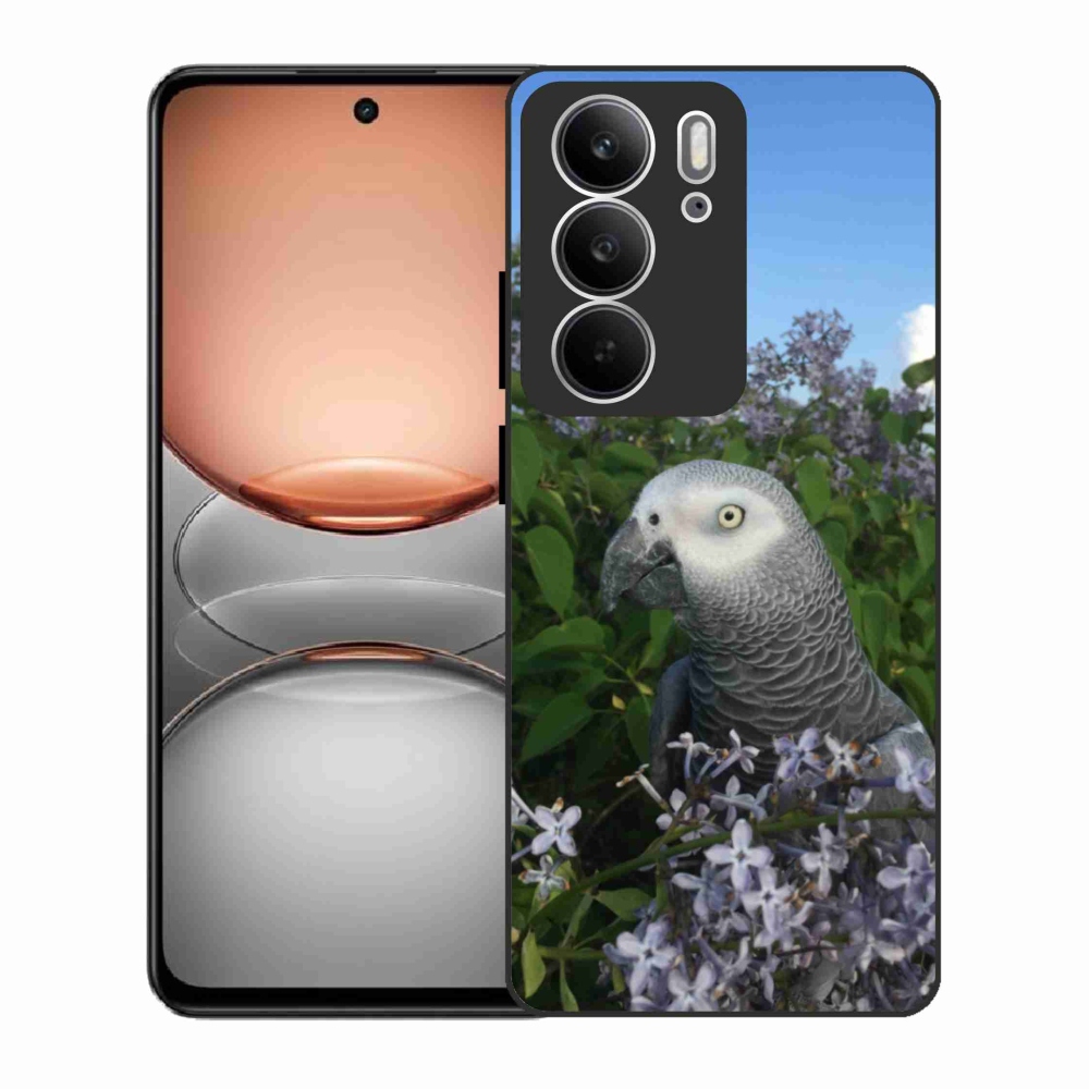 Gél borítás mmCase a Realme C75 készülékhez - papagáj