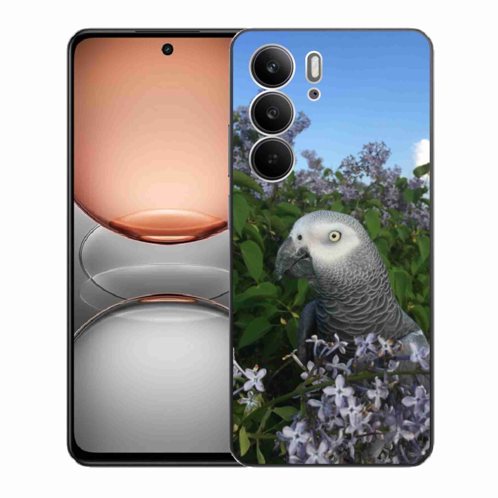 Gél borítás mmCase a Realme C75 készülékhez - papagáj