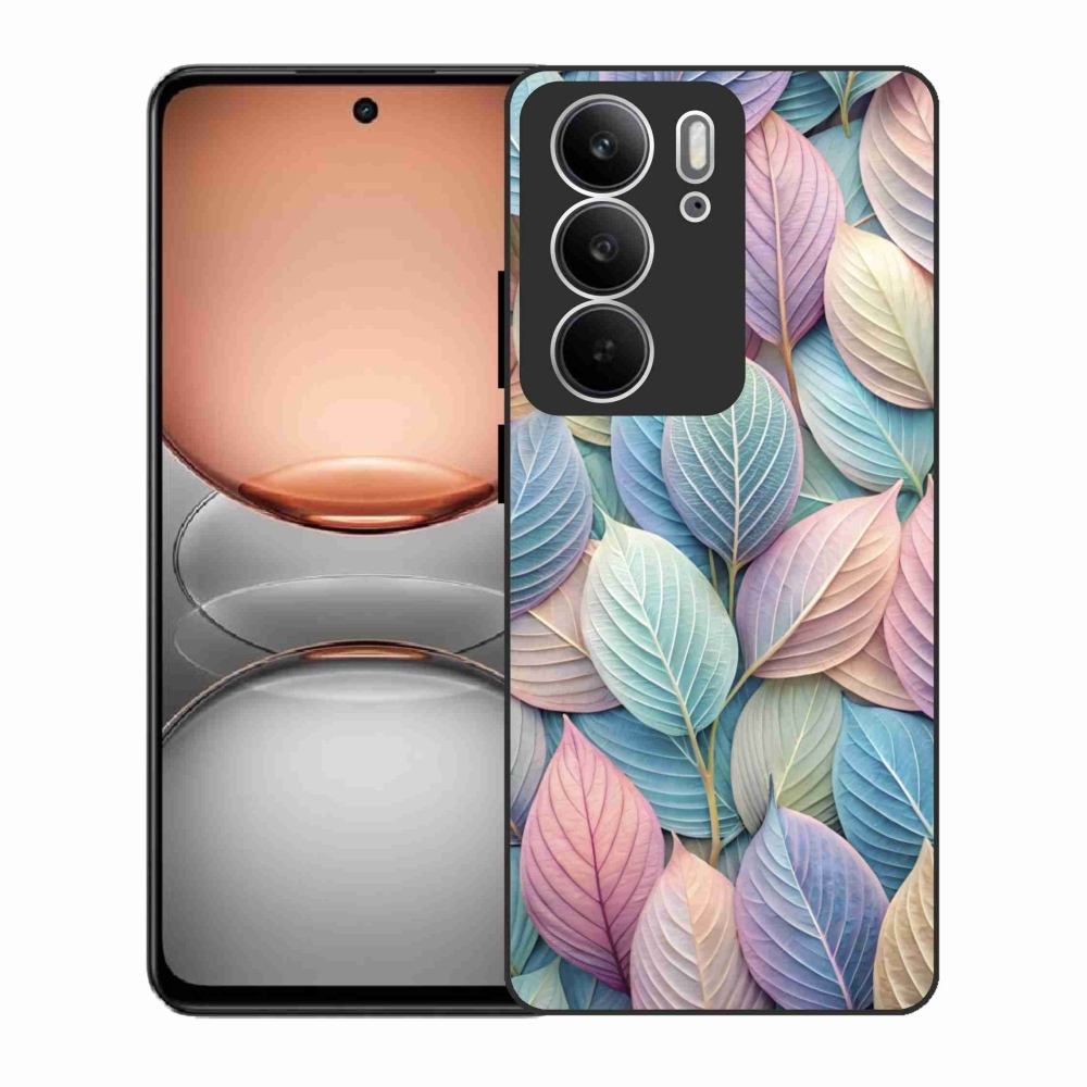 Zselés borító mmCase a Realme C75 készülékhez - pasztell levelek