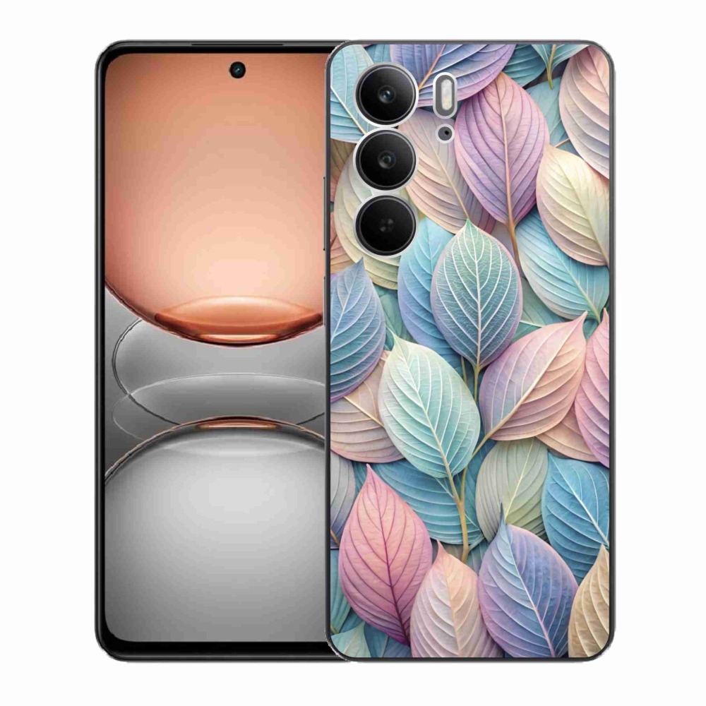Zselés borító mmCase a Realme C75 készülékhez - pasztell levelek