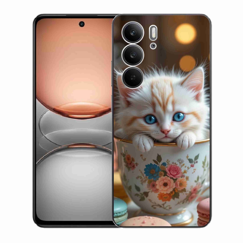 Gél borító mmCase a Realme C75 készülékhez - aranyos cica 6