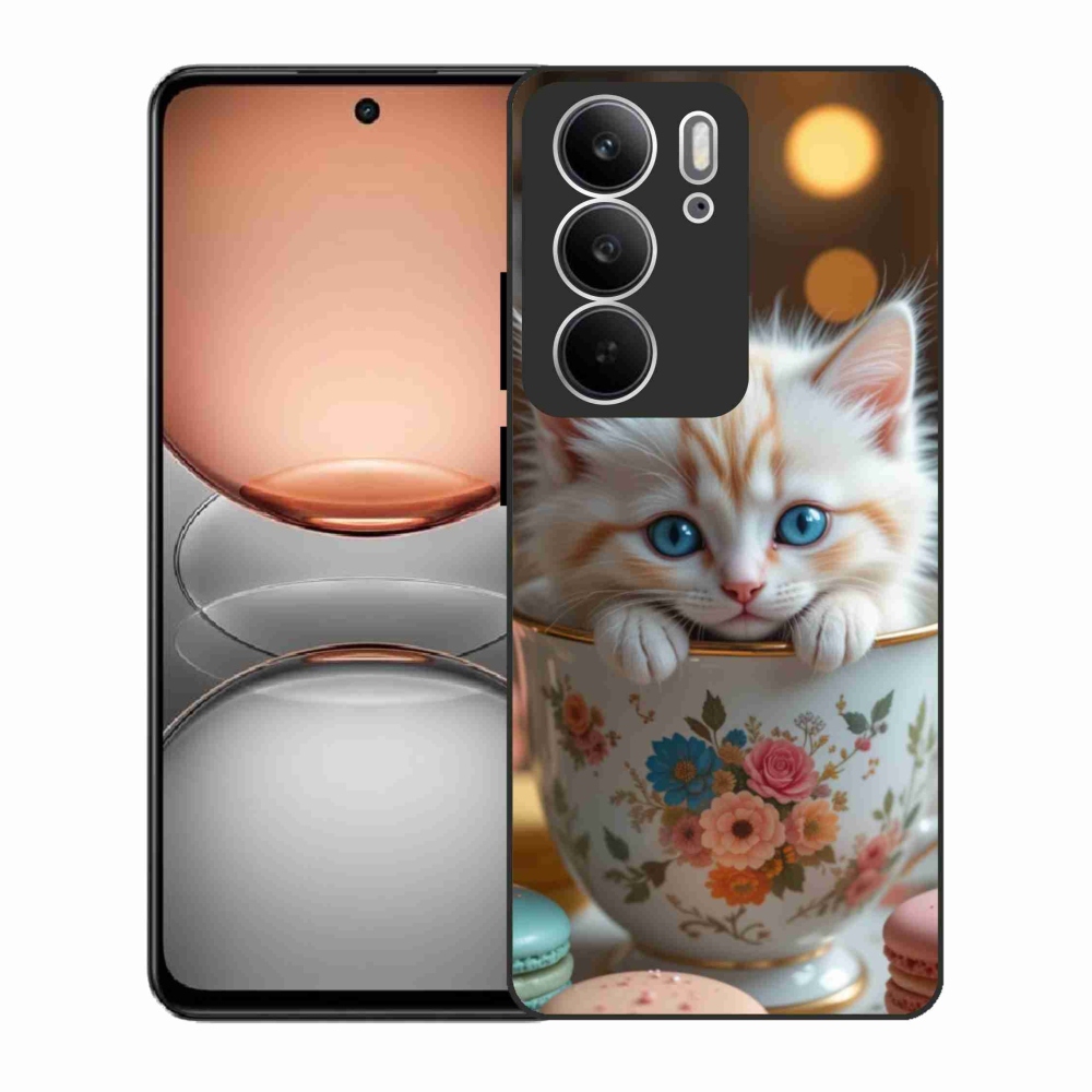 Gél borító mmCase a Realme C75 készülékhez - aranyos cica 6