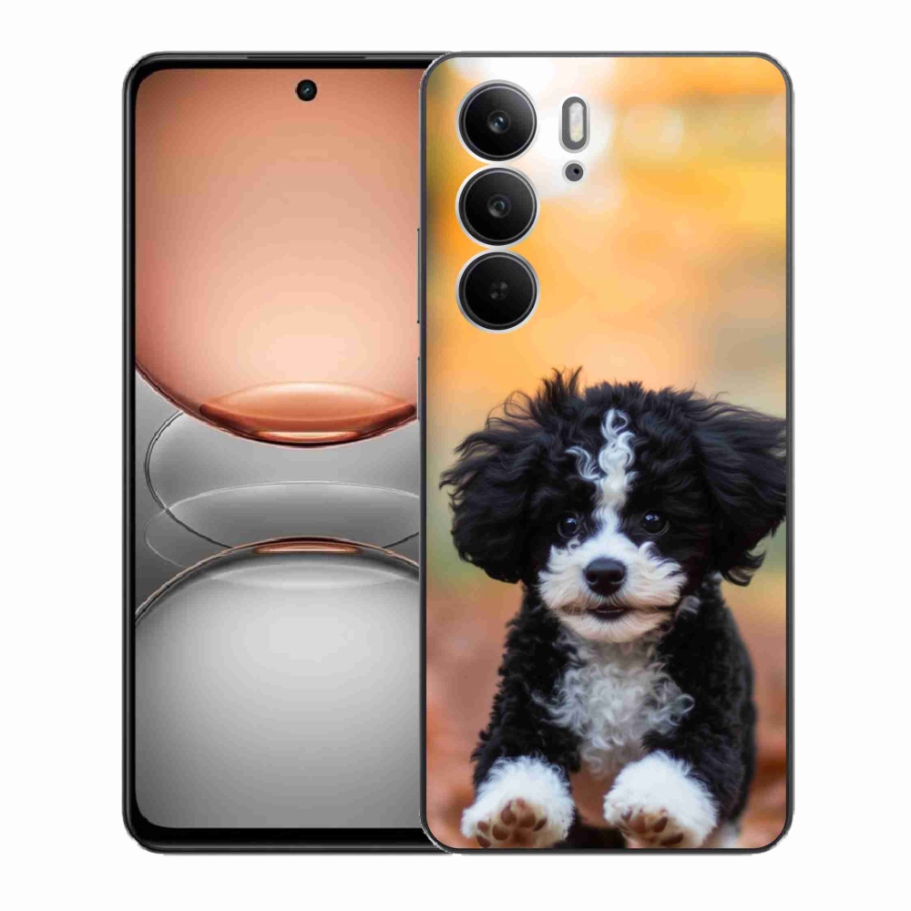 Gél borítás mmCase a Realme C75 készülékhez - aranyos kiskutya 2