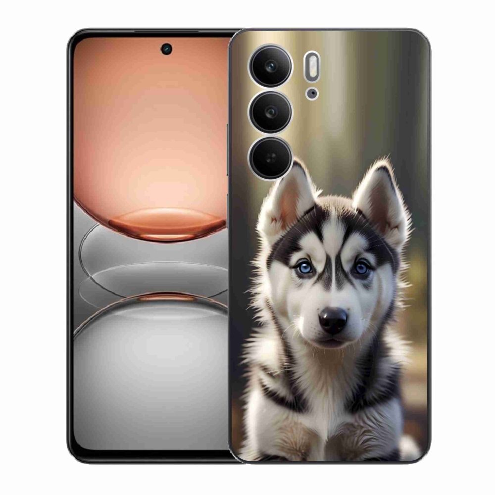 mmCase gél tok a Realme C75-hez – aranyos szibériai husky