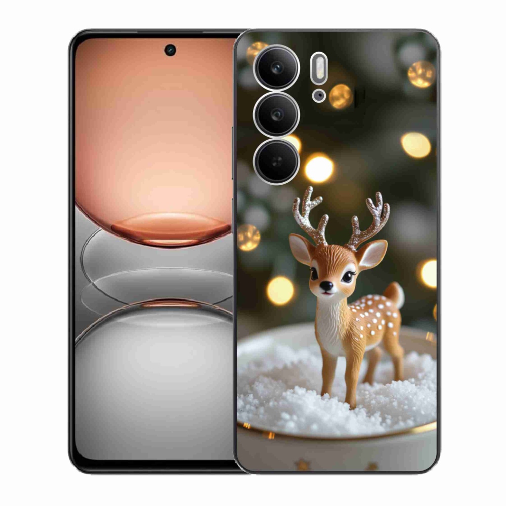 mmCase gél tok a Realme C75-hez – aranyos karácsonyi szarvas