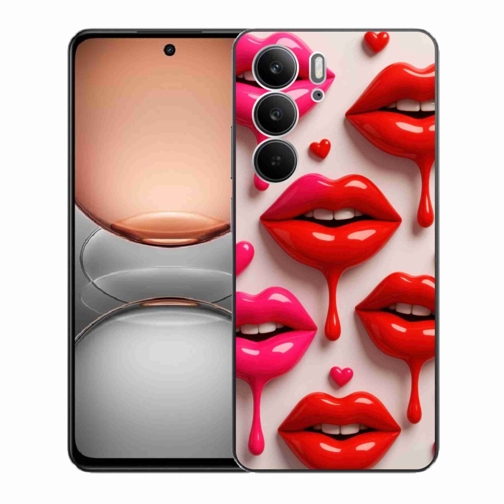 Gél borítás mmCase a Realme C75 készülékhez - ajkak 2