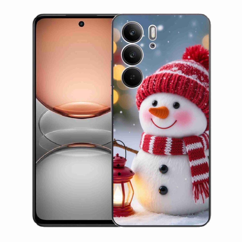 Gél borítás mmCase a Realme C75 készülékhez - hóember 2