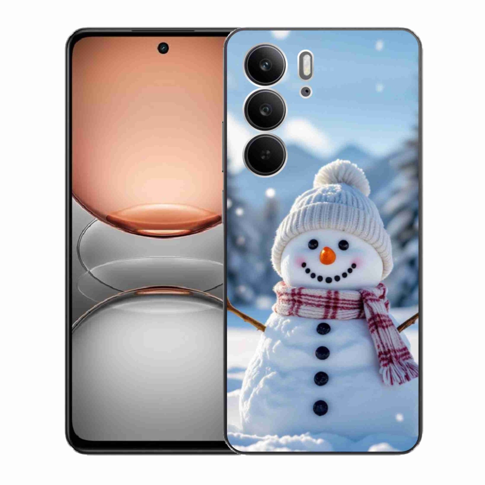 Gél borító mmCase a Realme C75 készülékhez - hóember 3