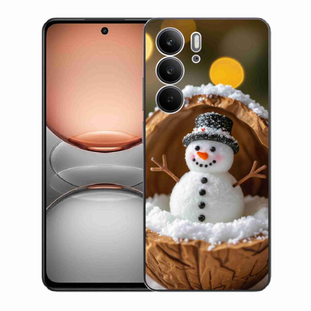 Gél borítás mmCase a Realme C75 készülékhez - hóember 4
