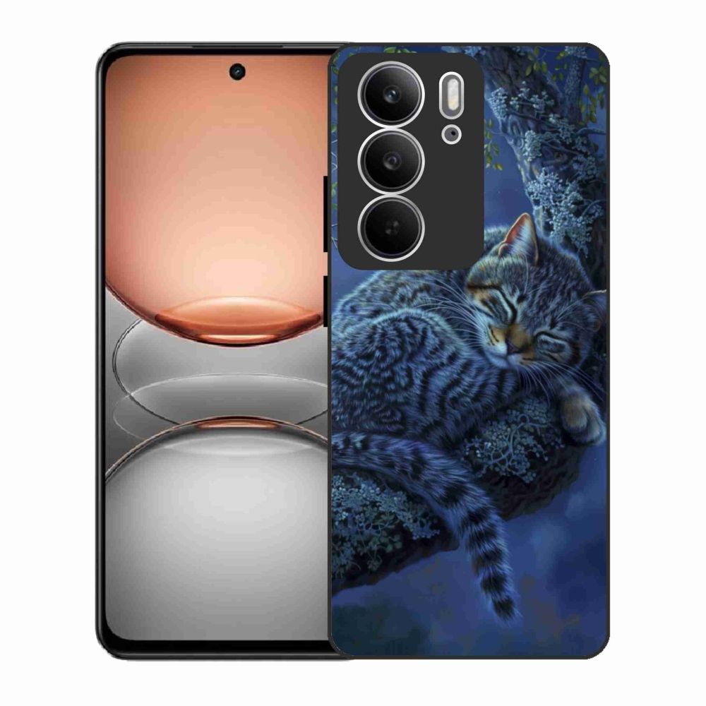 Gél borító mmCase a Realme C75 készülékhez - alvó macska