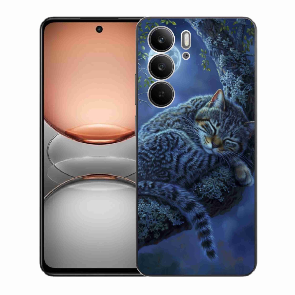 Gél borító mmCase a Realme C75 készülékhez - alvó macska