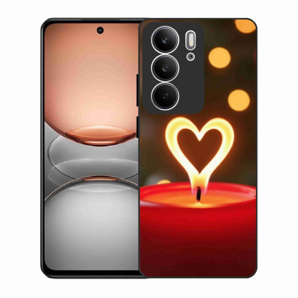 Gél borítás mmCase a Realme C75 készülékhez - láng szíve