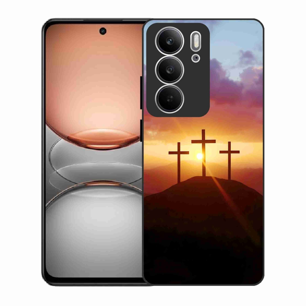 Zselés borítás mmCase a Realme C75 készülékhez - három kereszt