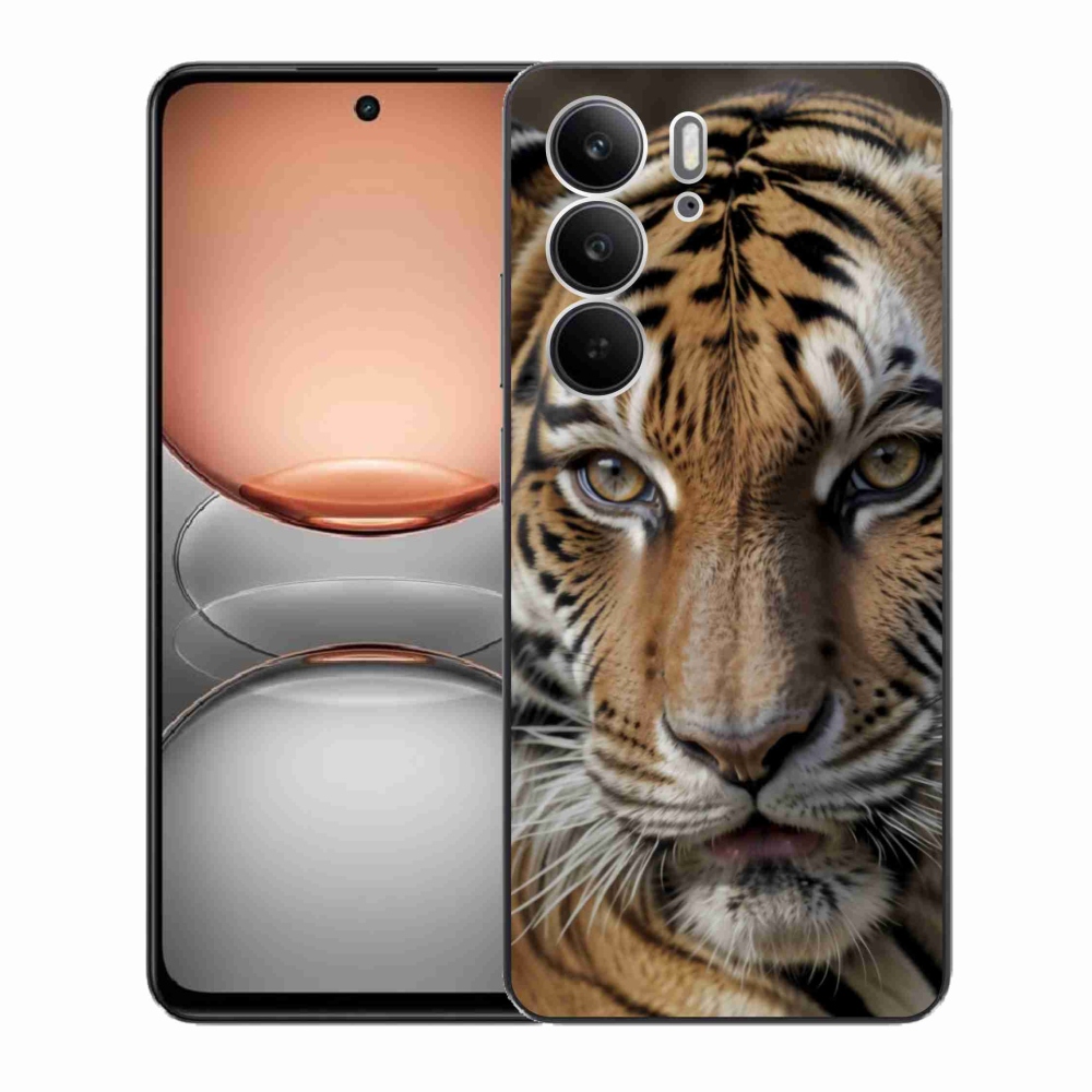 Zselés borítás mmCase a Realme C75 készülékhez - tigris nézet