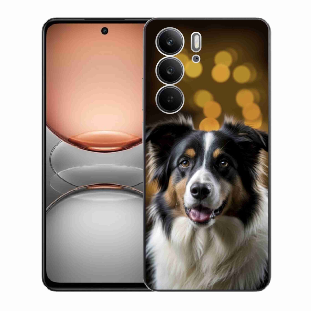 mmCase gél tok a Realme C75-hez – mosolygós ausztrál juhászkutya