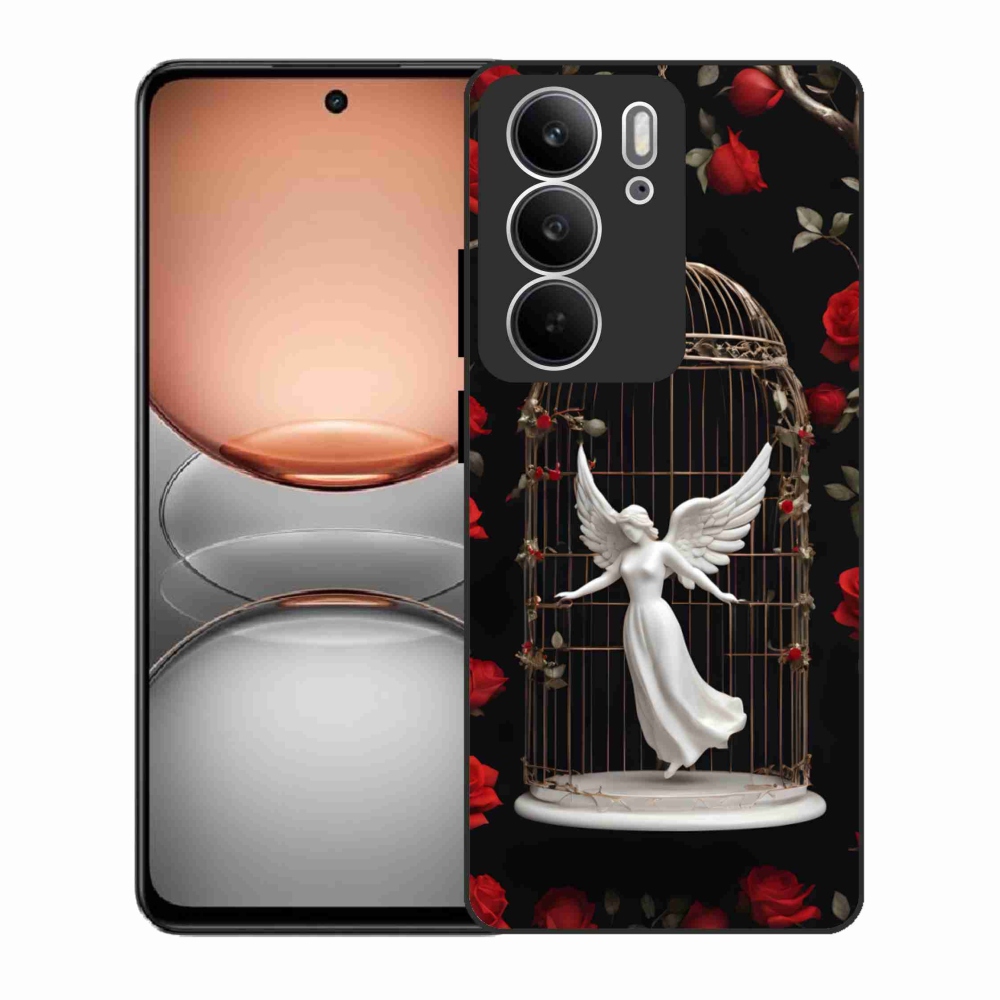 Zselés borítás mmCase a Realme C75 készülékhez - csapdába esett angyal