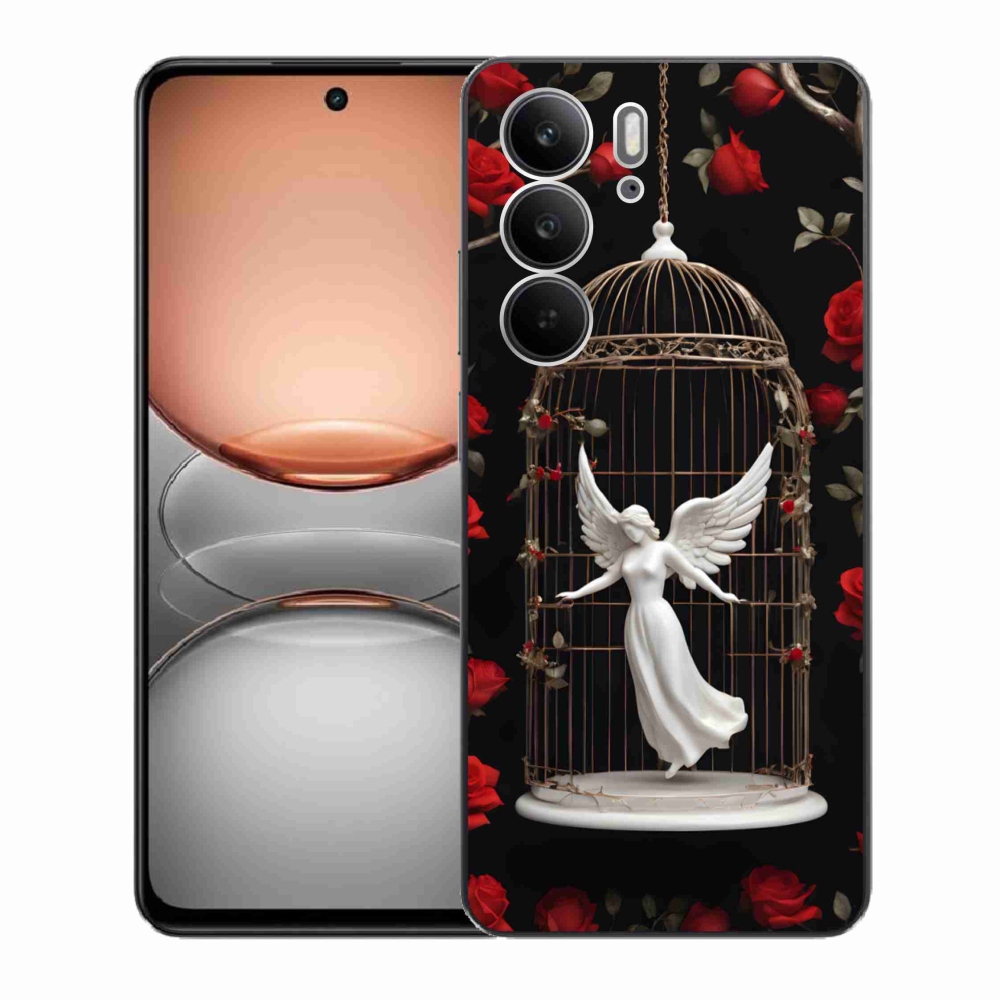 Zselés borítás mmCase a Realme C75 készülékhez - csapdába esett angyal