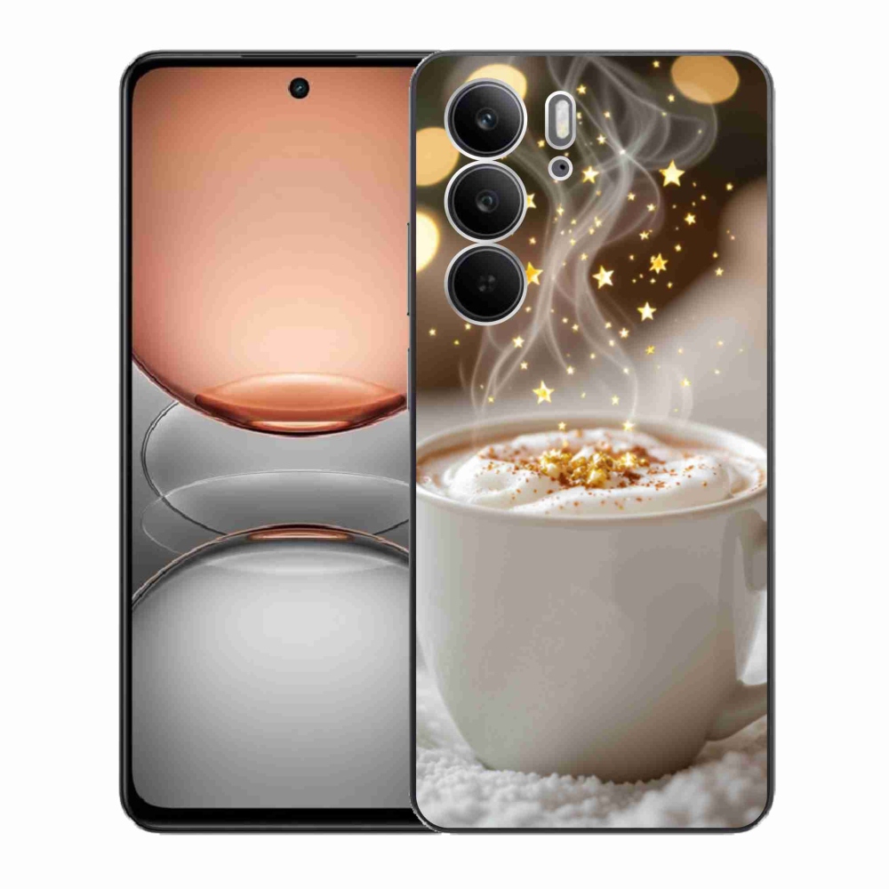 Gél borítás mmCase a Realme C75 készülékhez - Karácsonyi forró ital