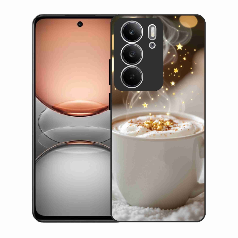 Gél borítás mmCase a Realme C75 készülékhez - Karácsonyi forró ital