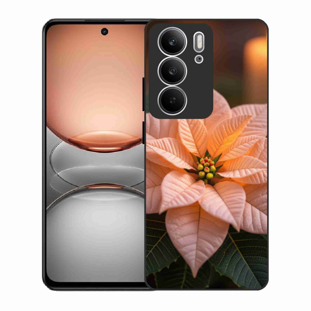 Gél borító mmCase a Realme C75 készülékhez - mikulásvirág