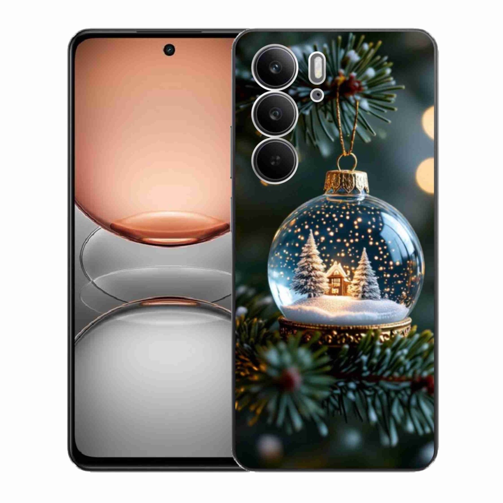 Gél borítás mmCase a Realme C75 készülékhez - Karácsonyi gömb 2