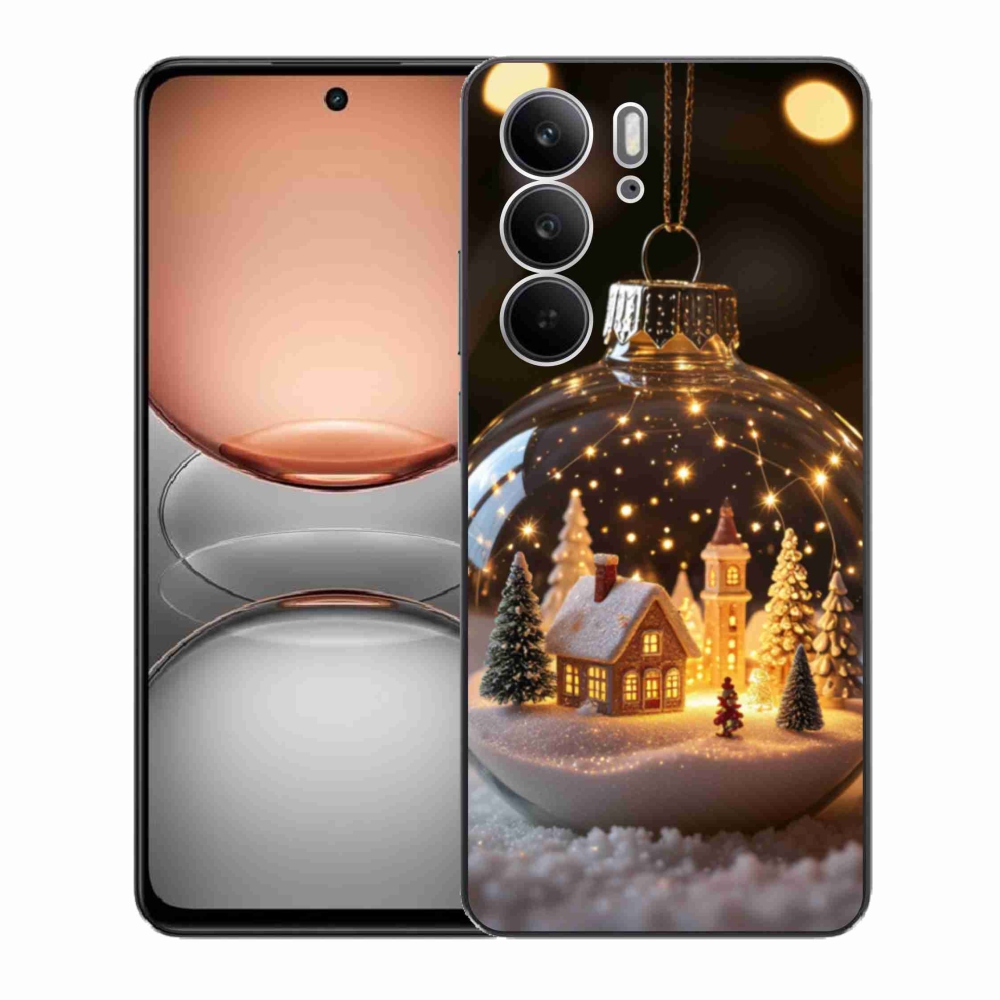 Gél borítás mmCase a Realme C75 készülékhez - Karácsonyi gömb 3