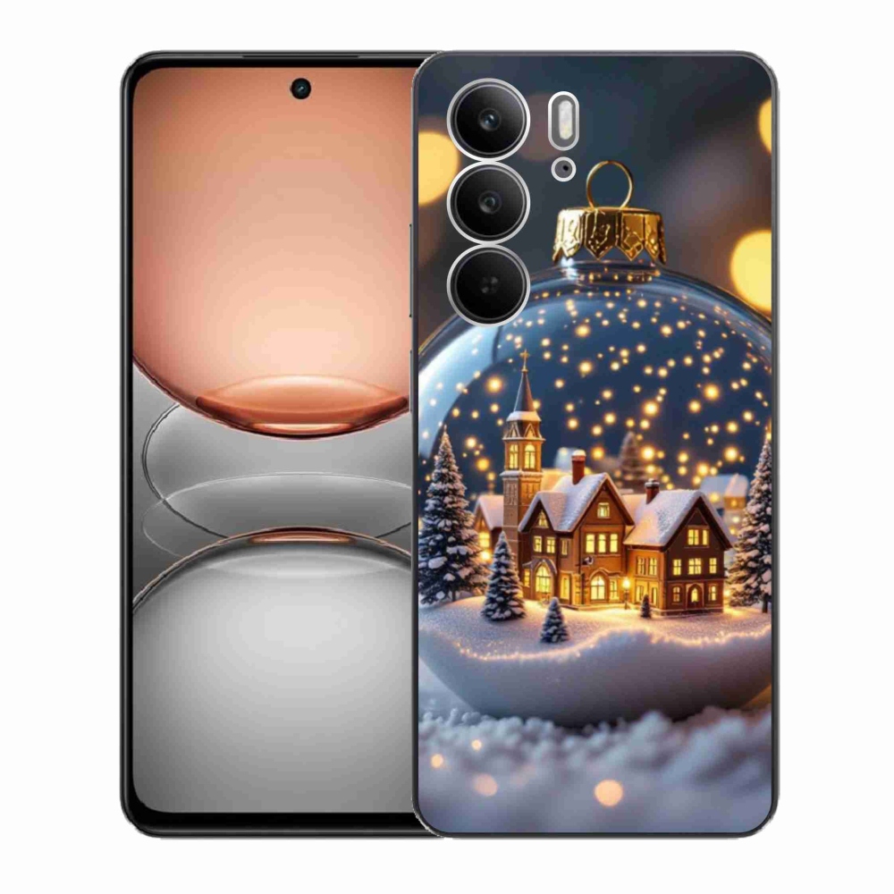 Gél borítás mmCase a Realme C75 készülékhez - Karácsonyi gömb 4