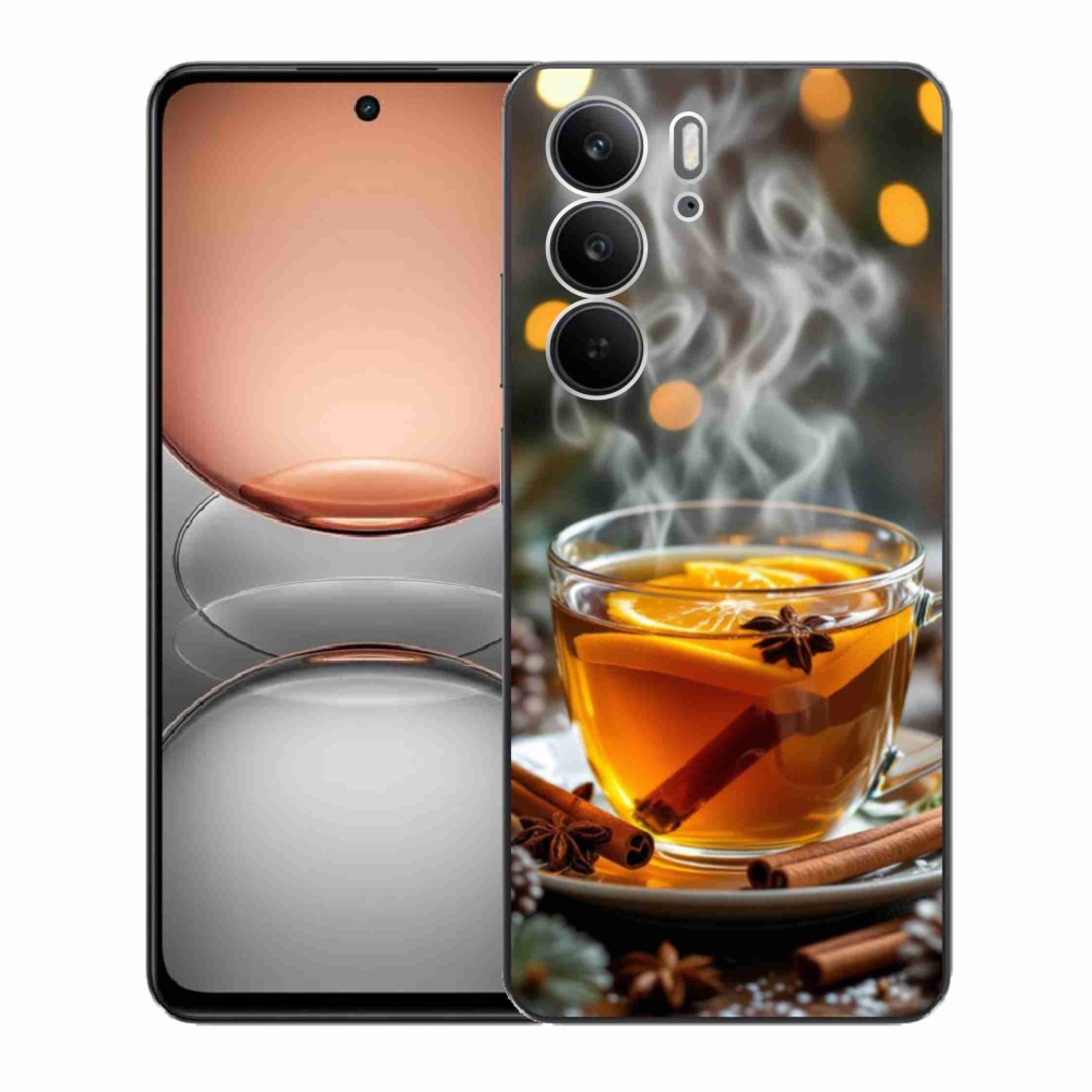 Gél borítás mmCase a Realme C75 készülékhez - karácsonyi lyukasztás