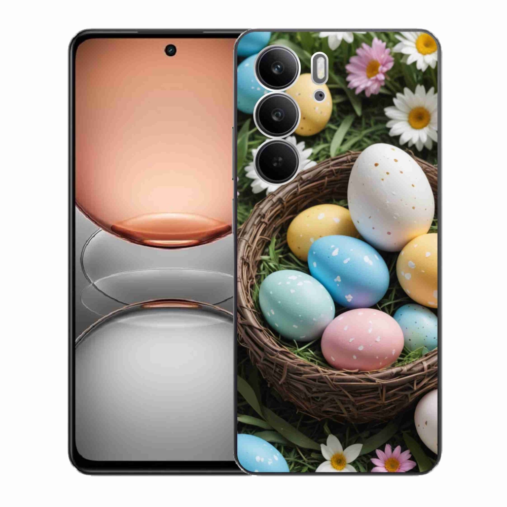 Gél borítás mmCase a Realme C75 készülékhez - Húsvéti tojások 2