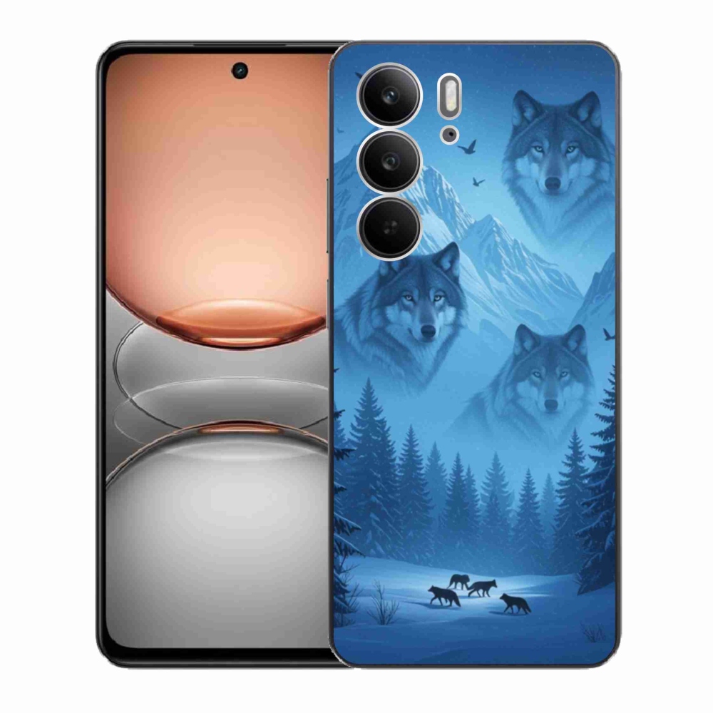 Zselés borító mmCase a Realme C75 készülékhez - farkas csomag