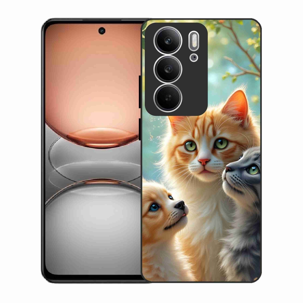 Zselés borítás mmCase a Realme C75 készülékhez - állati barátság 2