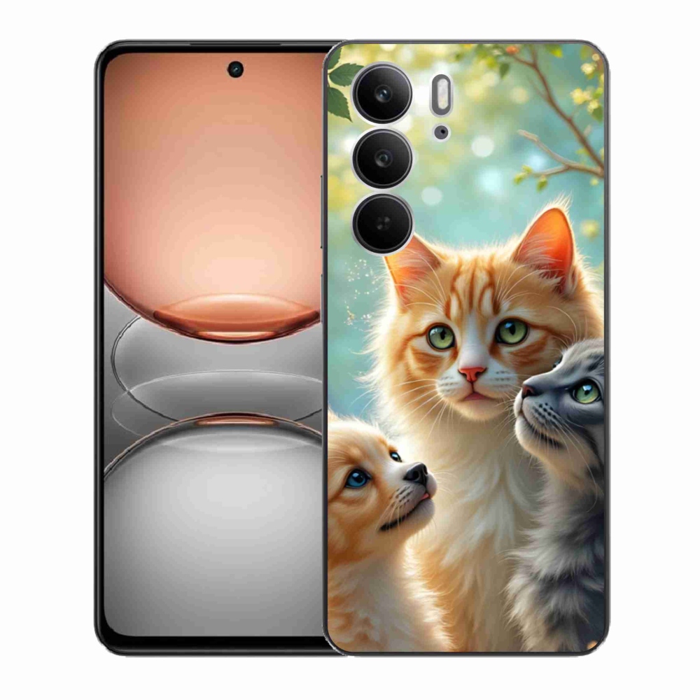 Zselés borítás mmCase a Realme C75 készülékhez - állati barátság 2