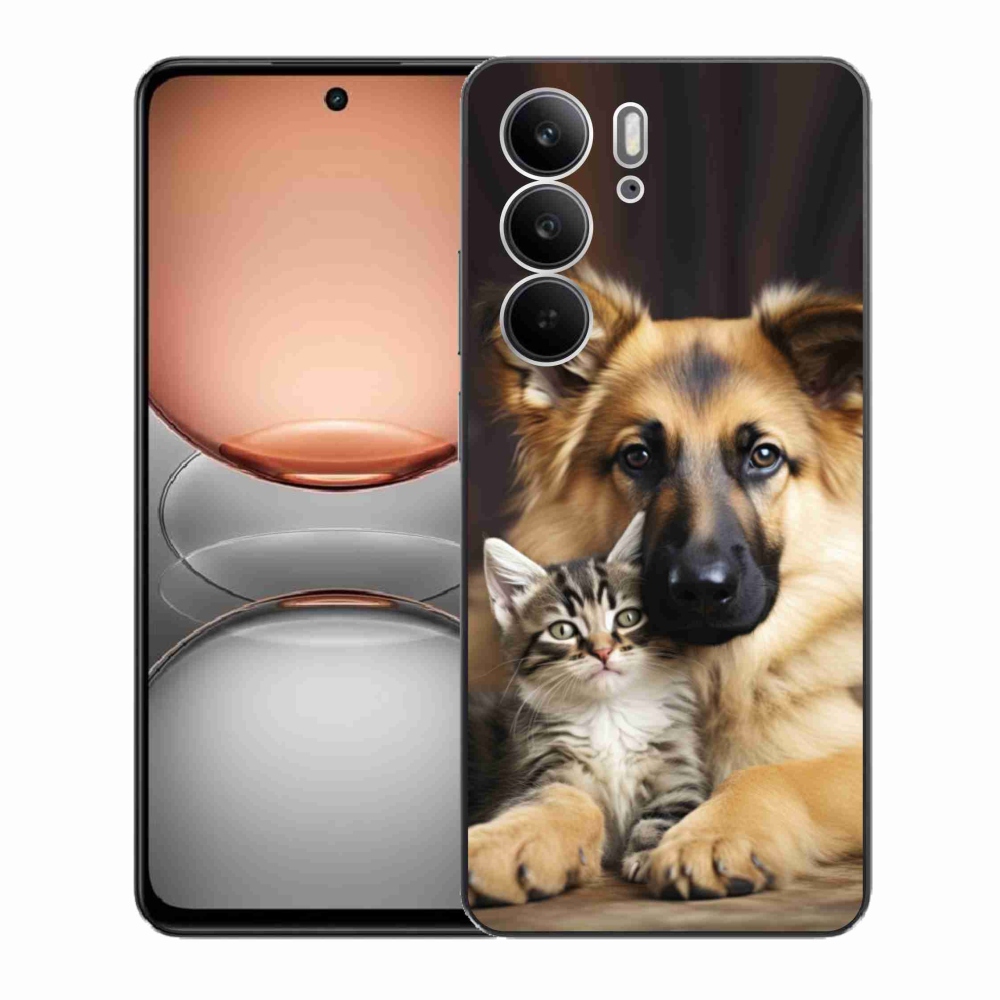 Gél borító mmCase a Realme C75 készülékhez - állatbarátság