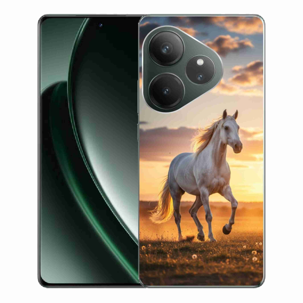 mmCase géltok a Realme GT 6 5G/GT 6T 5G készülékekhez – „Futó fehér ló 2”