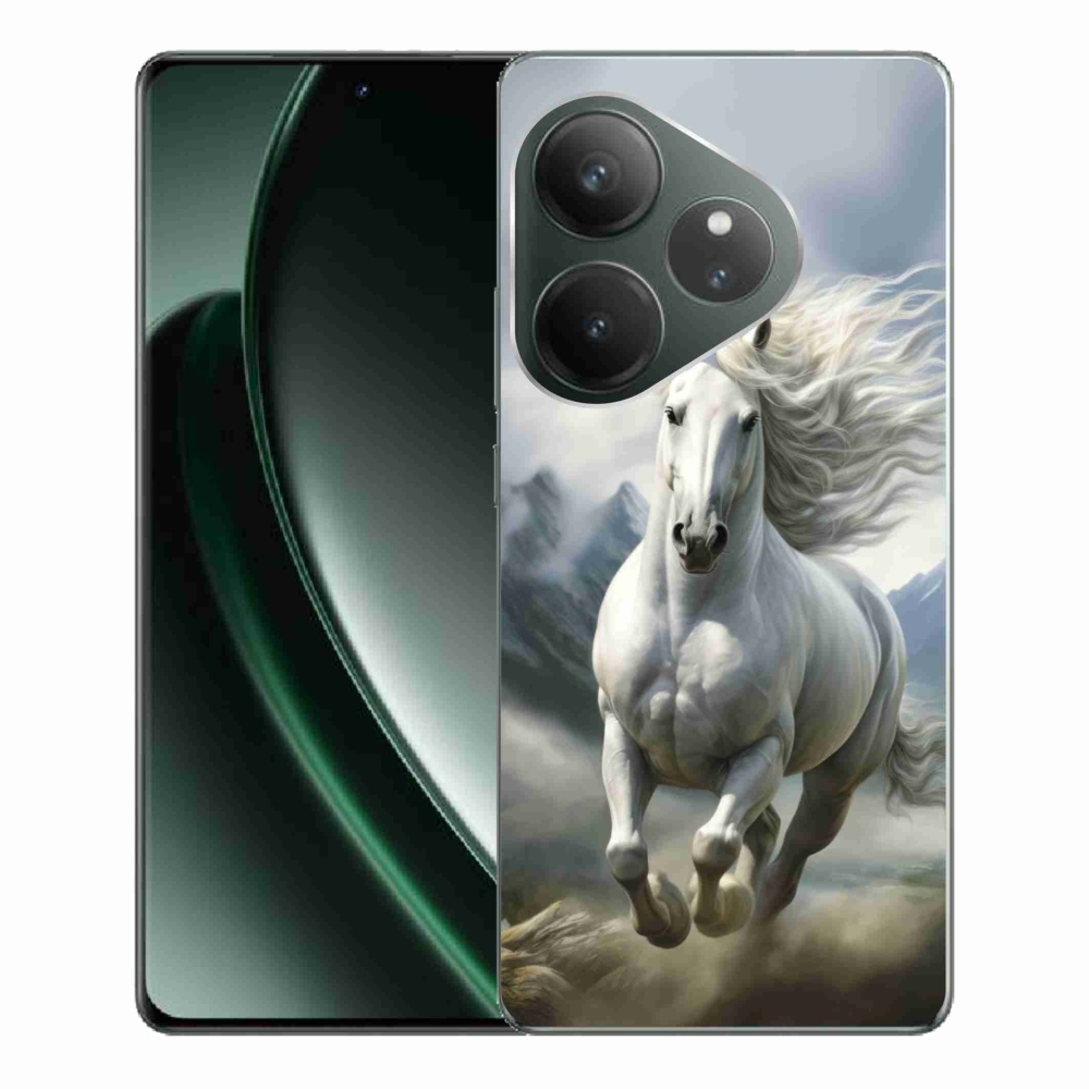 mmCase géltok a Realme GT 6 5G/GT 6T 5G készülékekhez – futó fehér ló 3