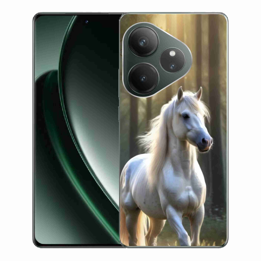 mmCase géltok a Realme GT 6 5G/GT 6T 5G készülékekhez – fehér ló 3