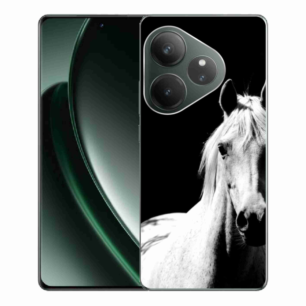 mmCase géltok a Realme GT 6 5G/GT 6T 5G készülékekhez – fehér ló 5