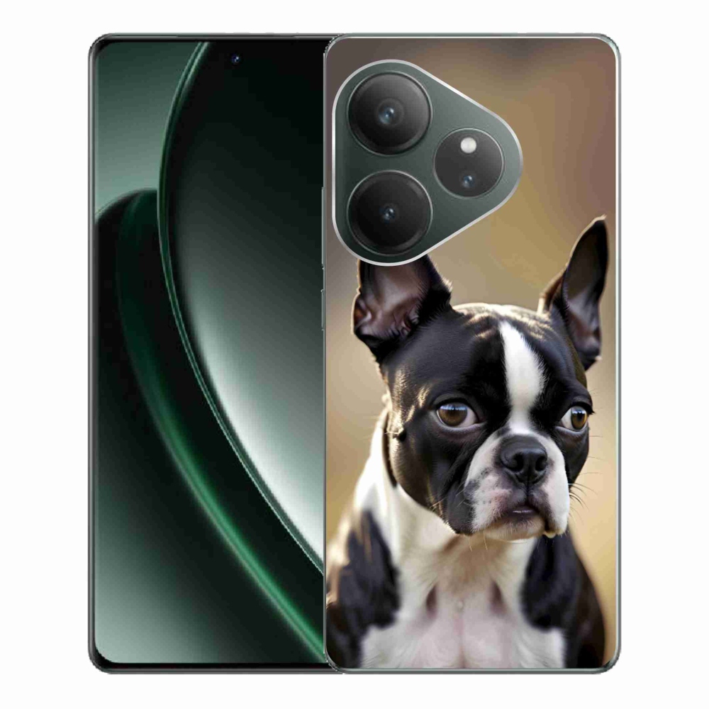 mmCase gél tok a Realme GT 6 5G/GT 6T 5G készülékhez – bostoni terrier