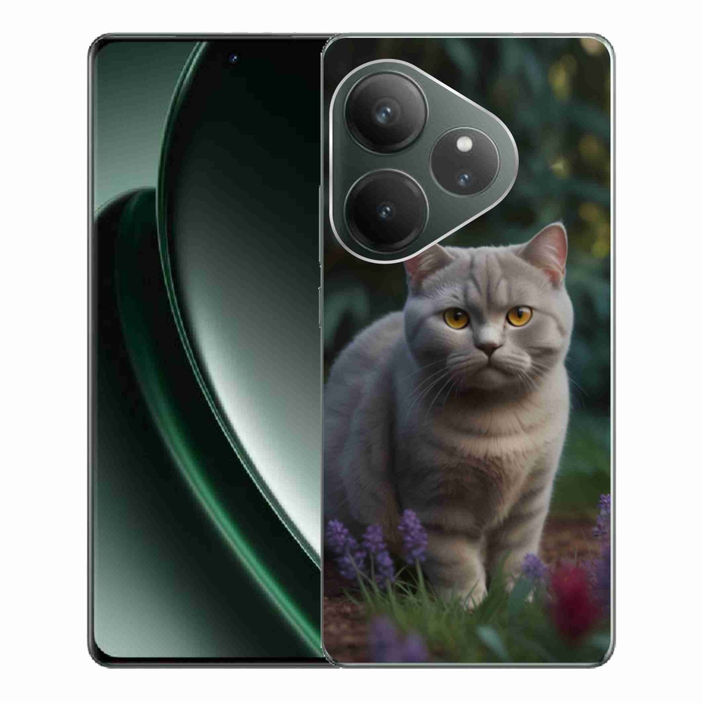 mmCase gél tok a Realme GT 6 5G/GT 6T 5G készülékhez – brit macska