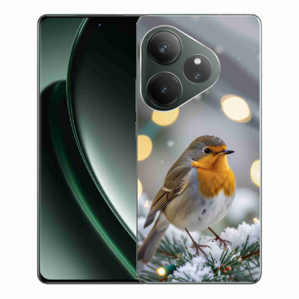 mmCase géltok a Realme GT 6 5G/GT 6T 5G készülékhez – téli vörös