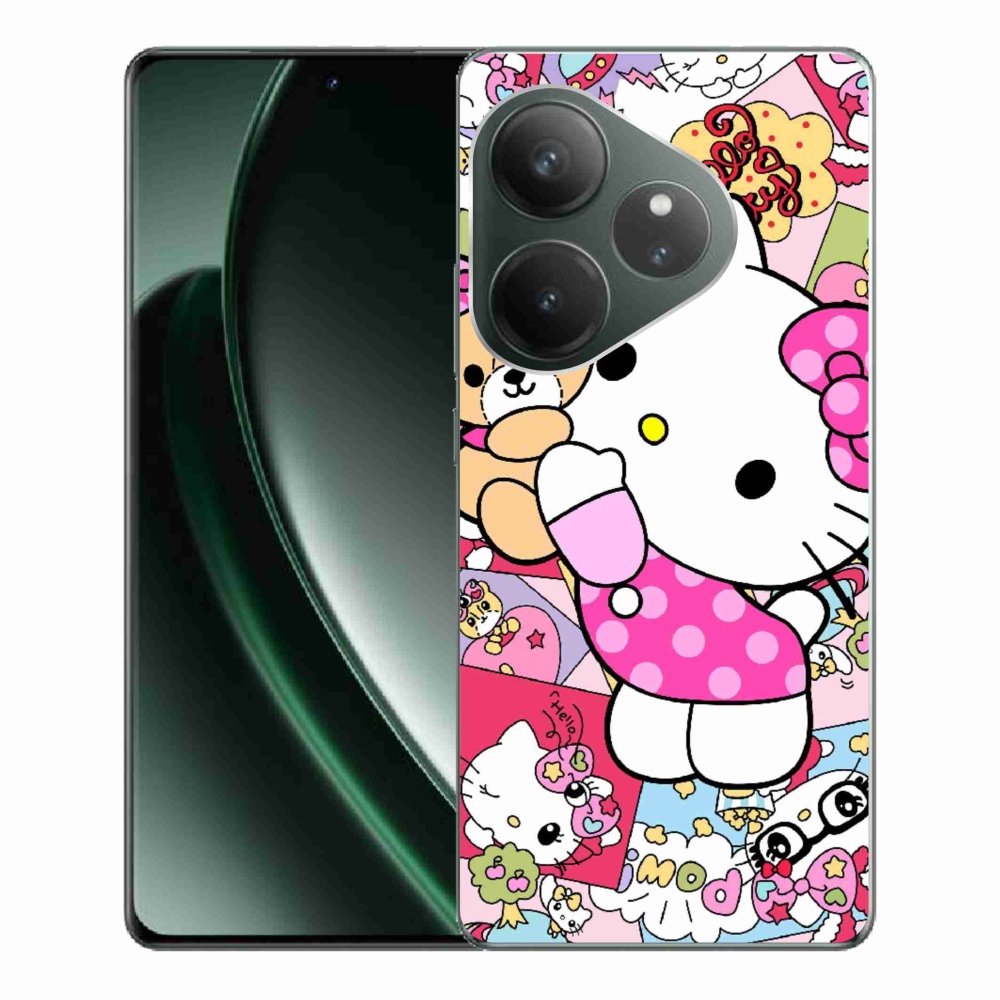 mmCase gél tok a Realme GT 6 5G/GT 6T 5G készülékhez – aranyos cica