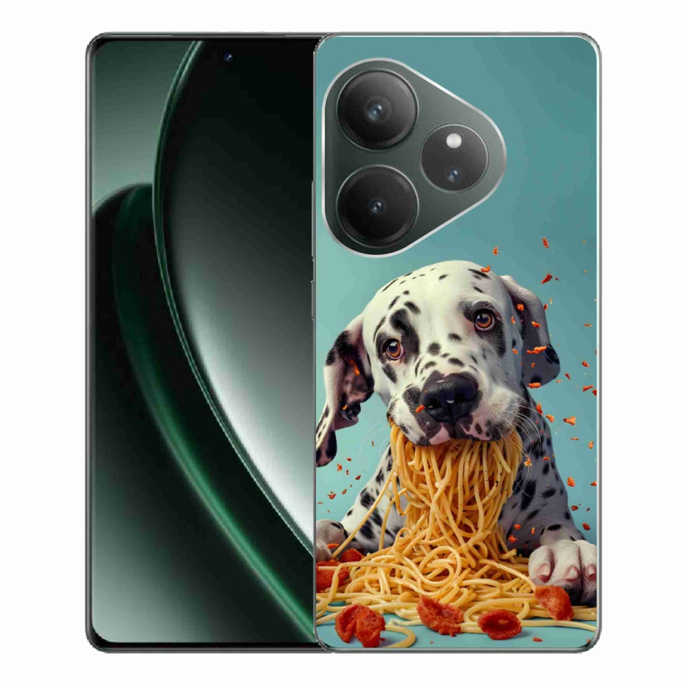 mmCase gél tok a Realme GT 6 5G/GT 6T 5G készülékekhez – dalmát és spagetti