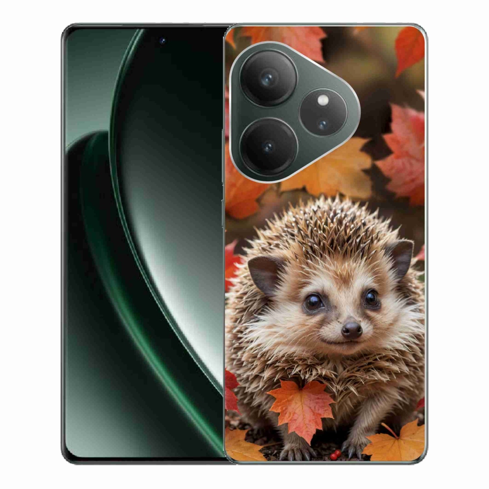 mmCase gél tok a Realme GT 6 5G/GT 6T 5G készülékhez – sün a levelek között