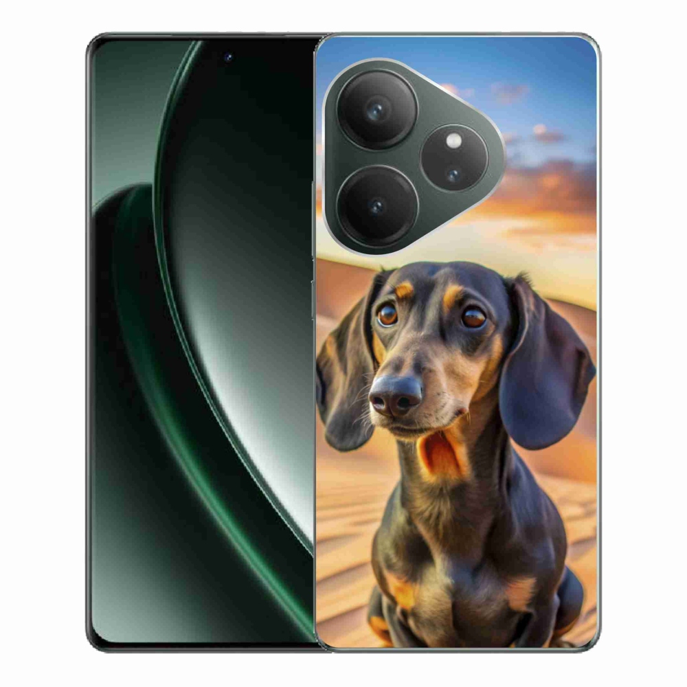 mmCase géltok a Realme GT 6 5G/GT 6T 5G készülékekhez – dachshund 3 