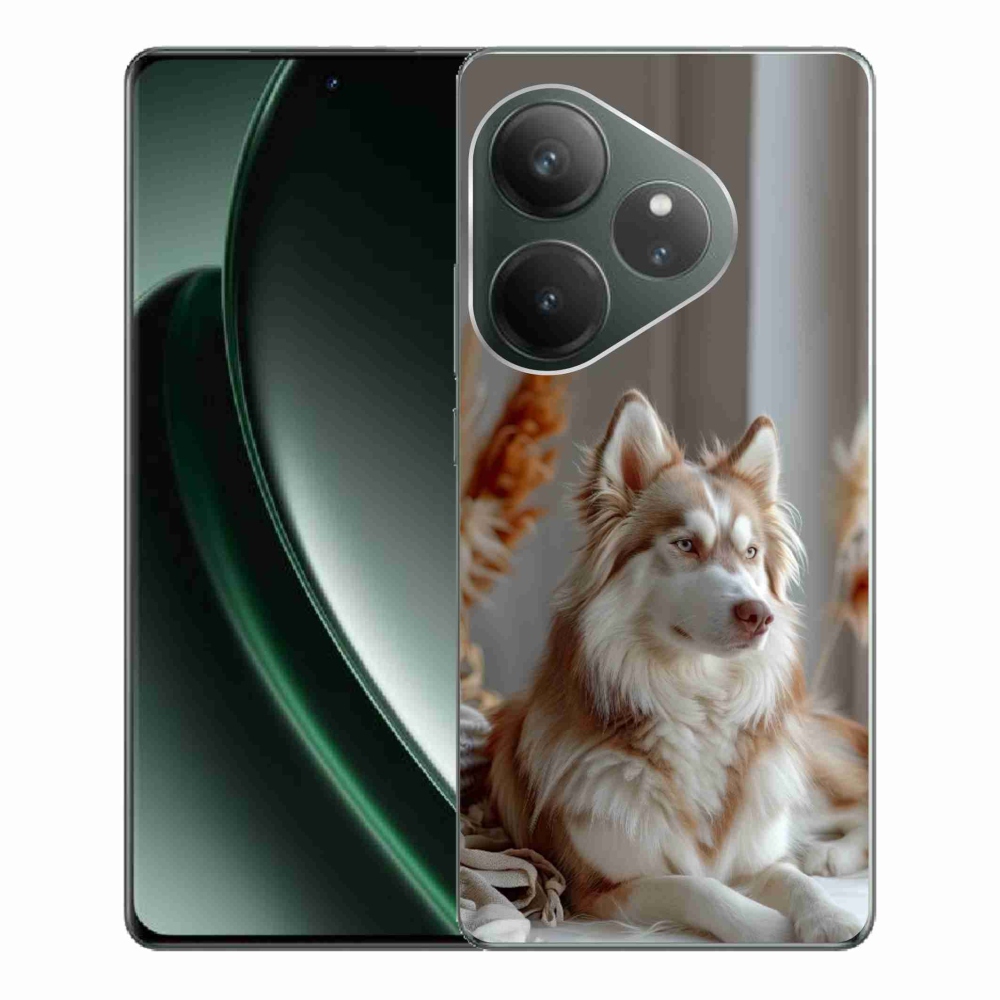 mmCase géltok a Realme GT 6 5G/GT 6T 5G készülékekhez – nyugodt szibériai husky