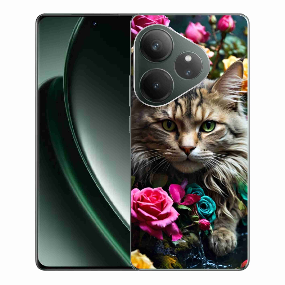 mmCase gél tok a Realme GT 6 5G/GT 6T 5G készülékekhez – macskás mintázat 2