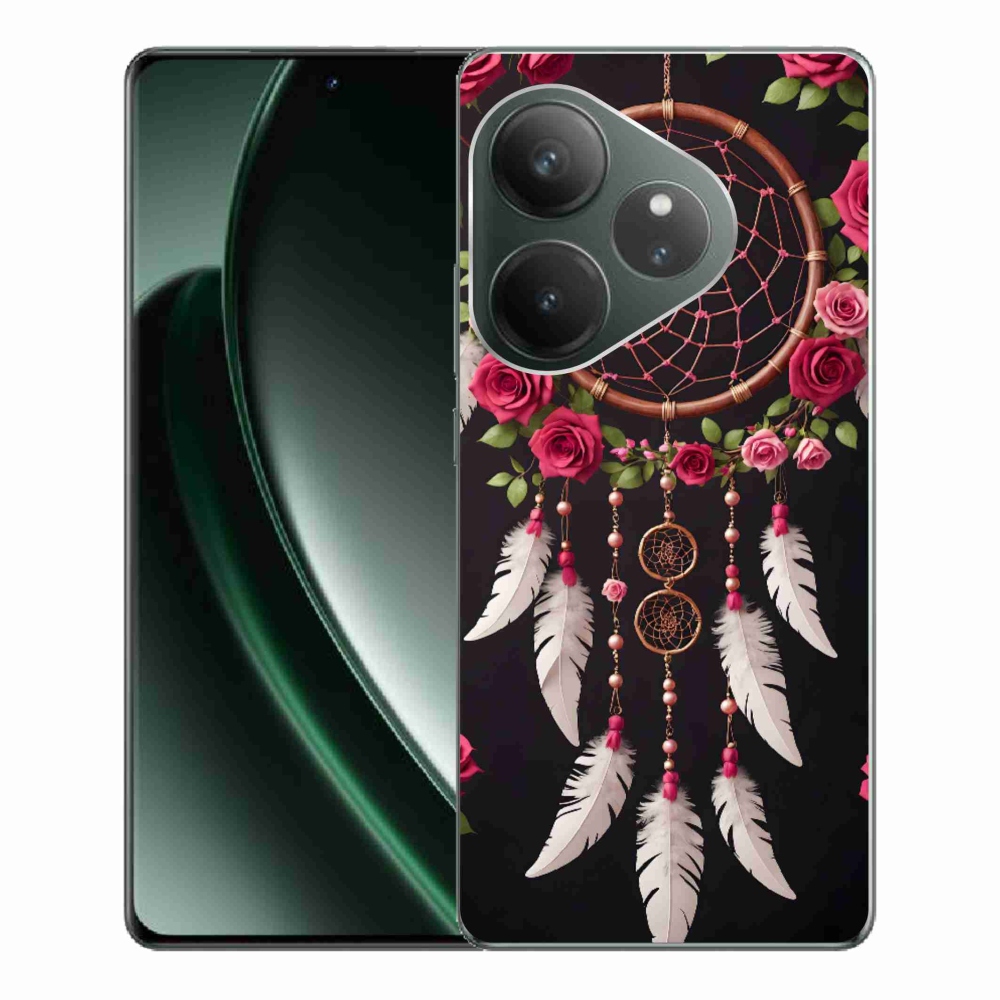 mmCase gél tok a Realme GT 6 5G/GT 6T 5G készülékekhez – álomfogó rózsákkal